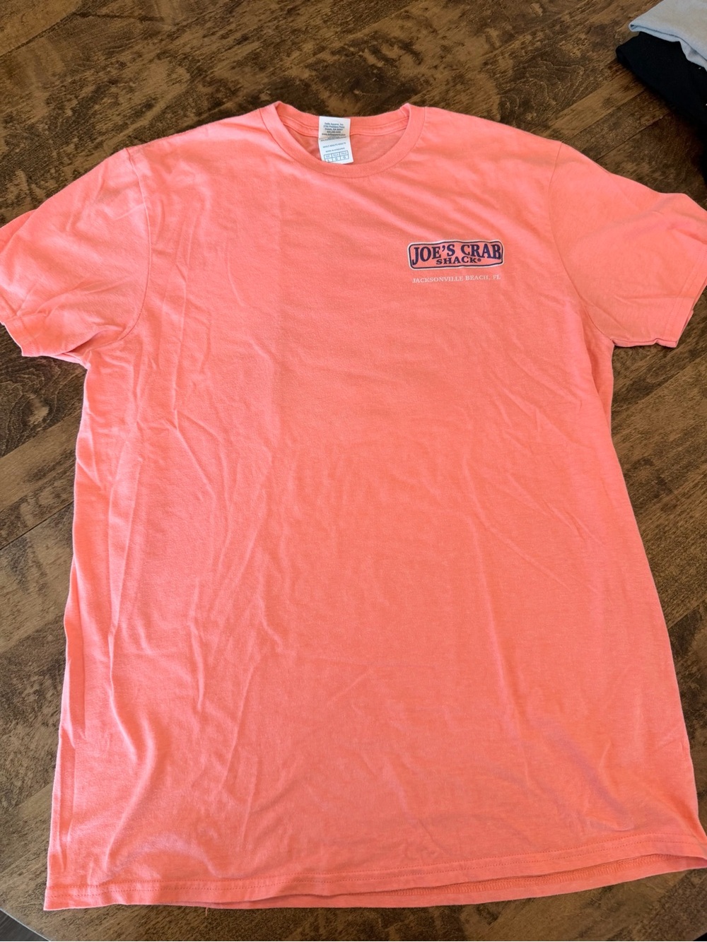 Joe’s Crab Shack: Jacksonville  Short Sleeve T-Shirt in Coral Pink